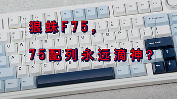 狼蛛 F75 键盘综合评测：当前最值得推荐的 75% 塑料量产键盘