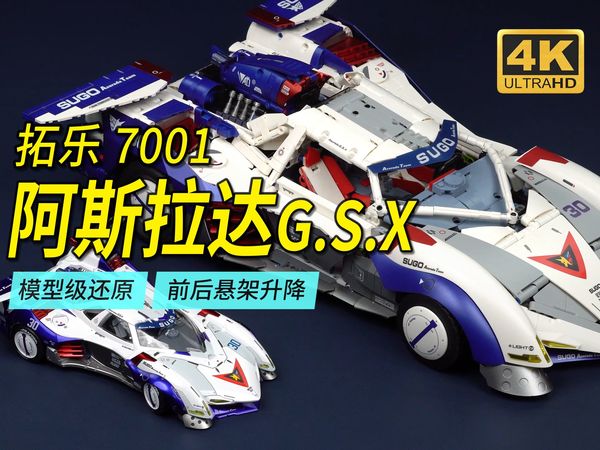 真硬刚合金模型的高智能方程式1:8阿斯拉达GSX，拓乐7001深度评测【4K】