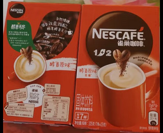 雀巢（Nestle）速溶咖啡粉1+2原味低糖*三合一微研磨冲调饮品7条黄凯胡明昊推荐