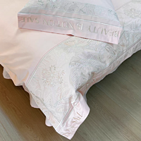刺绣长绒棉床上四件套，改善睡眠不能少的好物