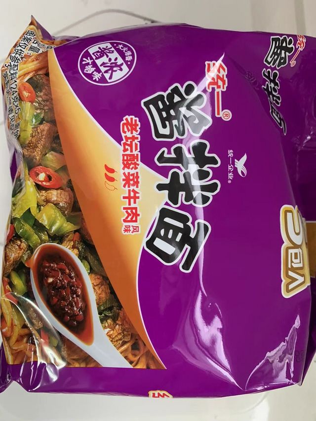 统一老坛酸菜牛肉面