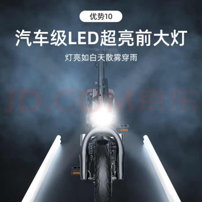 gforce德系品质新国标折叠电动自行车代驾电动车铝合金锂电池助力电瓶