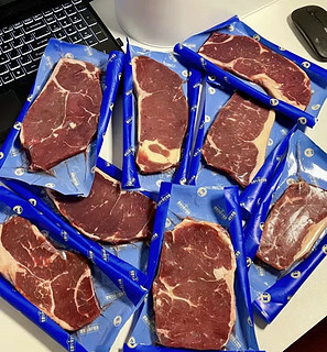 小牛凯西国产整切调理眼肉西冷牛排1200g/10片含酱包 牛肉牛扒生鲜 冷冻