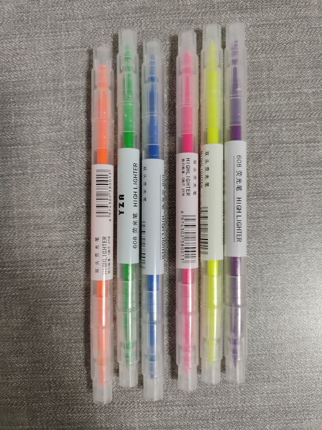 荧光笔 6只