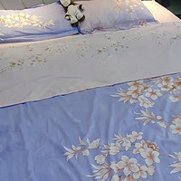 罗莱家纺100%纯棉床上四件套 国风床单被套双人套件 220*250cm