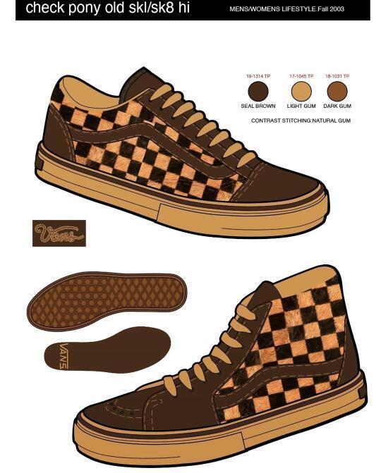 Vans Vault 初代鞋款设计稿