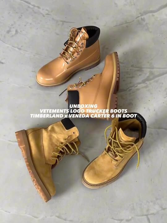 開箱Vetements & Timberland 黃靴