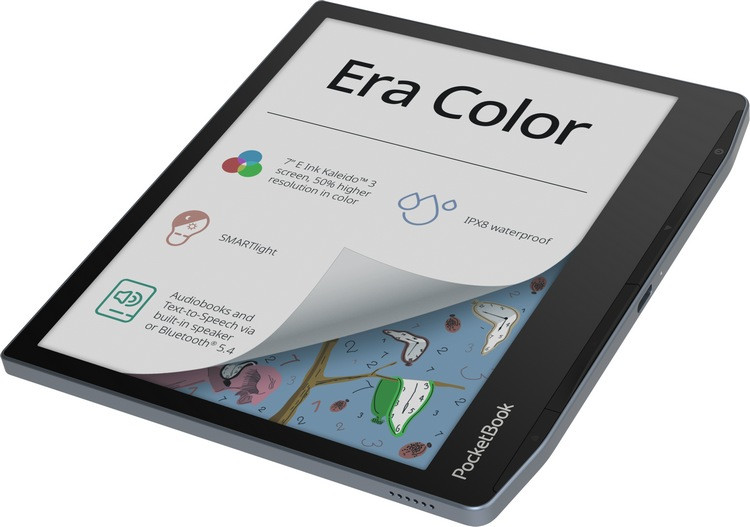 PocketBook 发布新款 Era Color 电子书、7英寸彩屏、IPX8防水、新处理器/储存翻倍、多模式阅读灯