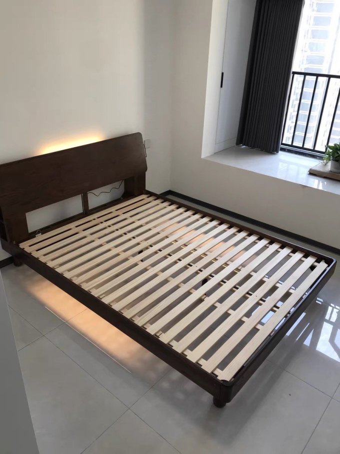 源氏木语全实木床