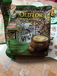 【自营】马来西亚进口咖啡粉OLDTOWN 旧街场榛果白咖啡速溶三合一