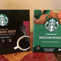 星巴克（Starbucks）速溶黑咖啡粉双口味2.3g*20条 0糖美式健身即冲法国进口2盒装