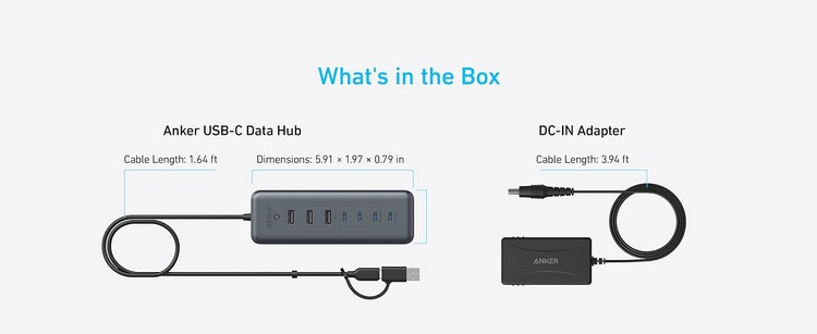 安克发布 8合一USB 集线器，大量 USB 接口，支持100W直连供电