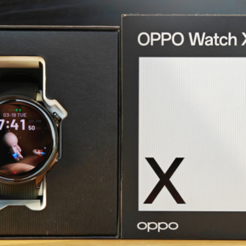 OPPO新款e-SIM手表Watch X，圆形表盘设计，又强又好看