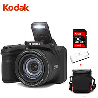 柯达（Kodak）AZ405长焦相机2068万CMOS3“屏40倍光变光学防抖24mm广角黑色套装（含32G卡+读卡器+包）