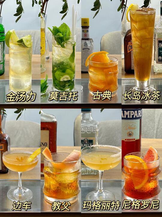 一分钟学会8⃣️款自制鸡尾酒✅周末聚会调酒