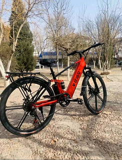 比德文（BYVIN）锂电池电动自行车禧玛诺变速成人山地新国标电动助力车 