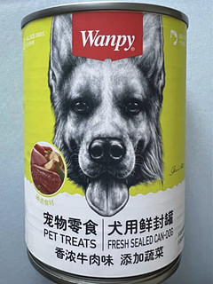 顽皮（Wanpy）犬用罐头 牛肉蔬菜鲜封罐4500g(375g*12罐) 成犬宠物狗狗零食湿粮