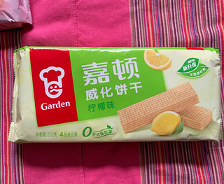 嘉顿（Garden） 威化饼干柠檬味200g零食办公室休闲食品