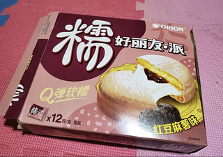 好丽友（orion）派夹心蛋糕饼干蛋糕下午茶点心零食糯巧克力派红豆麻薯味12枚336g