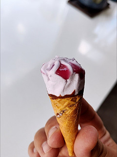 春日第一口甜，蓝莓冰激凌