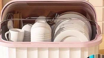 【厨房神器】多功能带盖餐具碗柜，让您的厨房井然有序