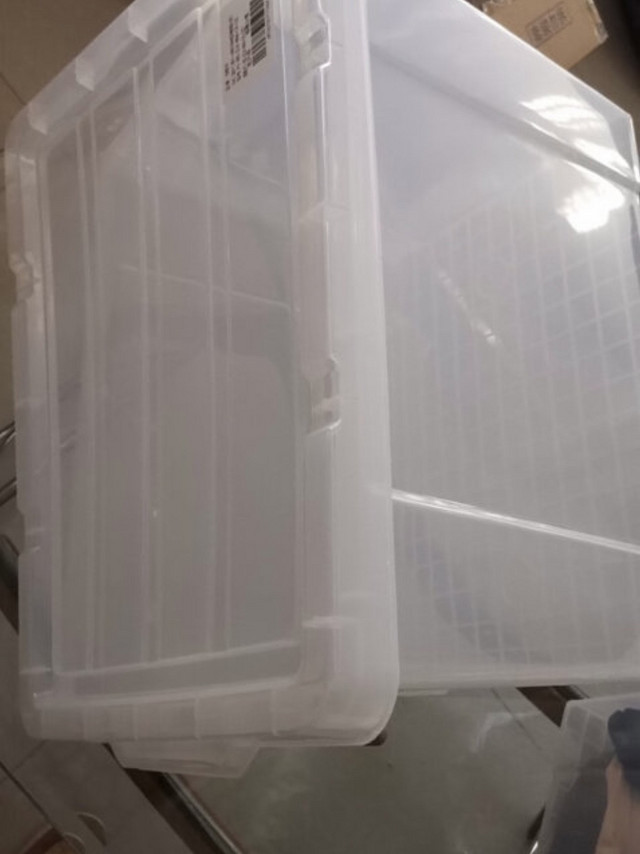 佳帮手塑料收纳箱 透明加厚储物箱衣物玩具整理箱 45L1只装