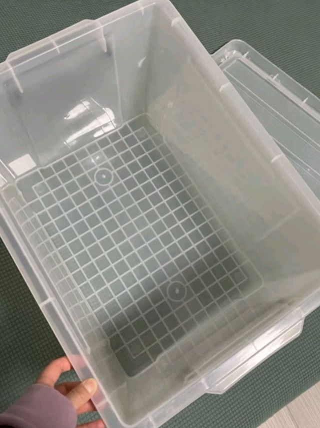 佳帮手塑料收纳箱 透明加厚储物箱衣物玩具整理箱 45L1只装