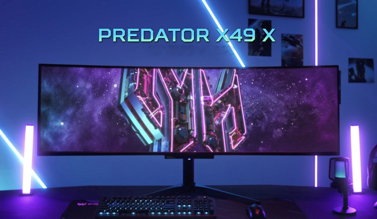 宏碁将发布 Predator X49 X 顶级电竞屏、5K OLED 面板、240 Hz高刷