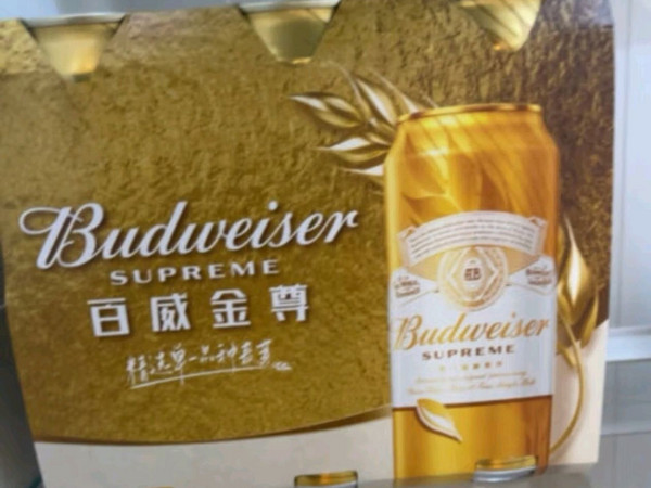 百威金尊 拉格啤酒 单一品种麦芽 500ml*18听 啤酒整箱装