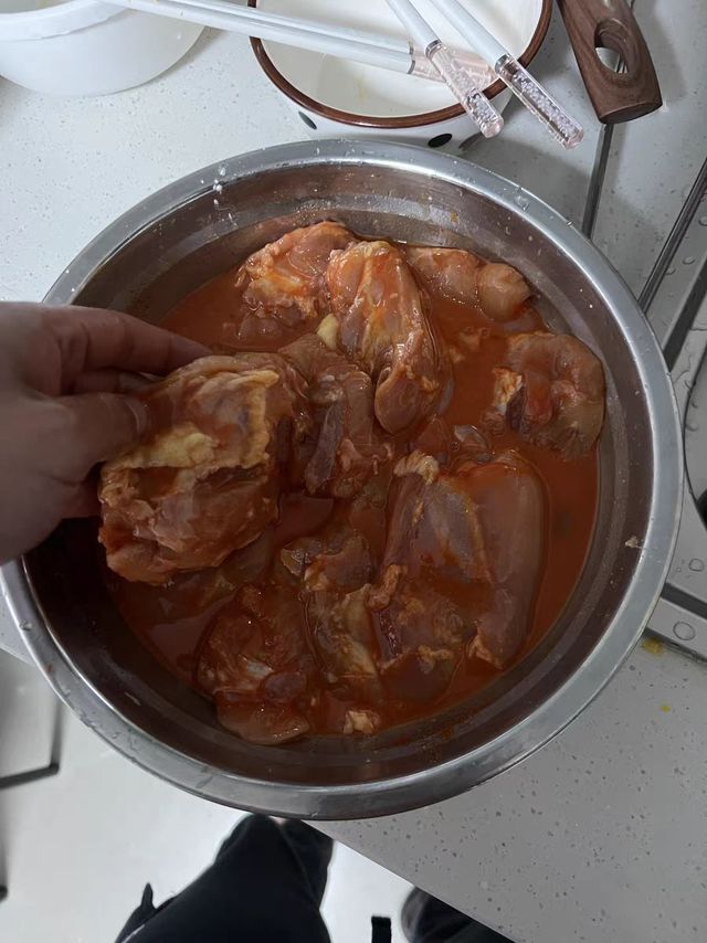 带皮去骨鸡腿肉新鲜冷冻食品毛毛正肉非腌制辽宁省生鸡扒6.4斤/包