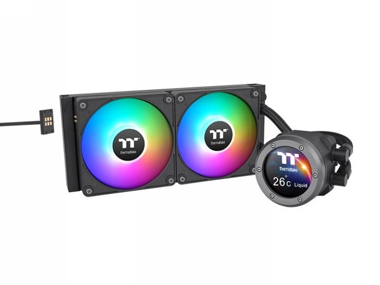曜越Tt 发布 TH V2 Ultra EX ARGB 系列水冷、LCD 屏显、磁吸免线风扇