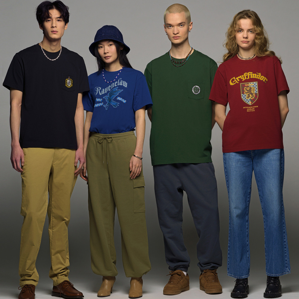 UNIQLO × 哈利 · 波特联名，鹰院狮院獾院蛇院齐活!