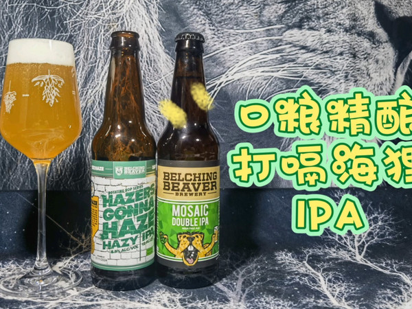 精酿啤酒入门&日常口粮IPA推荐！打嗝海狸浑浊代言人IPA&马赛克双倍IPA
