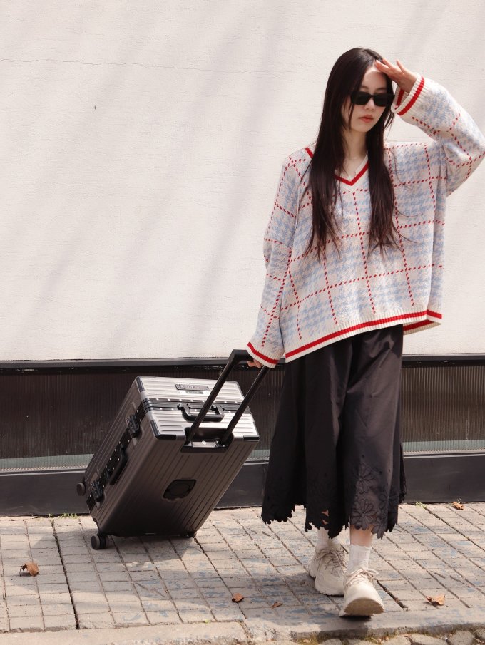 女孩子出游带这个行李箱07真的好方便