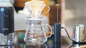 CLITON咖啡磨豆机，以为是一件，打开一看是一套！