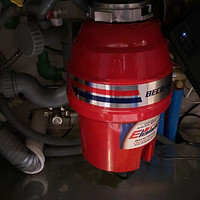 贝克巴斯食物垃圾处理器E70升级款全自动水槽厨余粉碎机无线开关