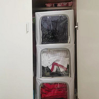 衣服收纳箱家用布艺衣柜衣物分层整理盒装羽绒服被子储物神器筐