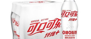 可口可乐（Coca-Cola）纤维+无糖零热量 汽水 碳酸饮料 500ml*12瓶 