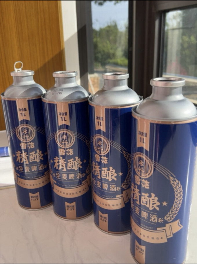 雪花精酿全麦啤酒醇香四溢品味非凡