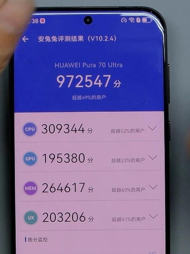 相机圈顶流，华为Pura 70 Ultra跑分