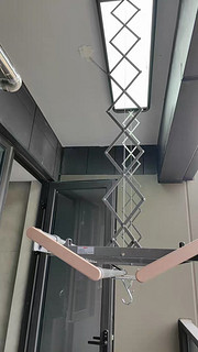 奥克斯电动晾衣架智能烘干伸缩自动升降遥控阳台家用灯室内晒衣杆