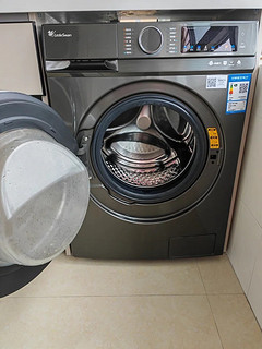 小天鹅（LittleSwan）滚筒洗衣机全自动 10公斤大容量 1.1高洗净比 银离子除菌 超薄彩屏冷水洗 智能变频