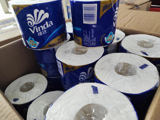 维达（Vinda）有芯卷纸 蓝色经典4层160克*27卷  卫生纸卷筒纸 大分量纸巾整箱