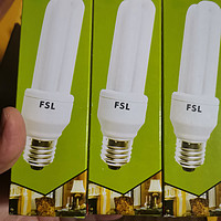FSL佛山照明 节能灯E27大螺口小灯泡日光灯11W白光6500K3只装