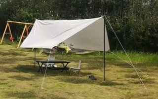 科沃（KOVOL）涂银天幕户外露营方形四角大空间野餐帐篷防雨防晒野外便携式