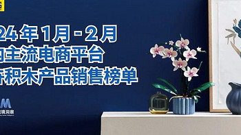 2024年1月—2月国内主流电商平台花卉积木产品销售榜单