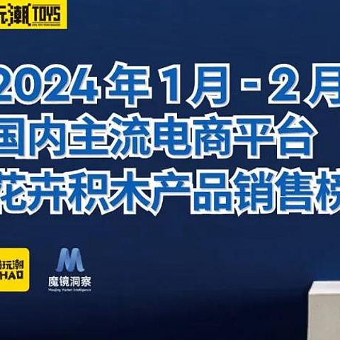 2024年1月—2月国内主流电商平台花卉积木产品销售榜单