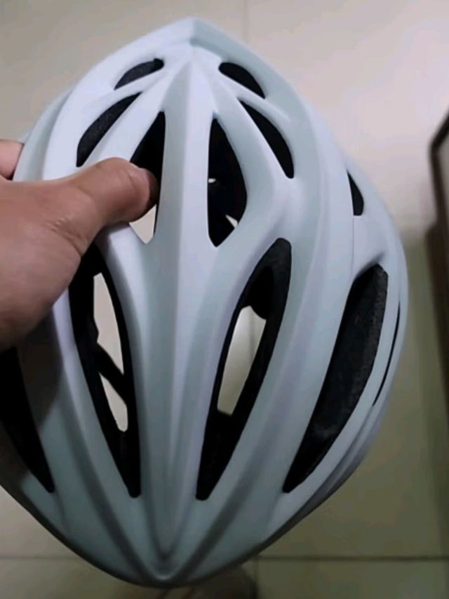 PMT M12自行车头盔男女一体成型公路山地车安全帽运动骑行装备 白黑 M码