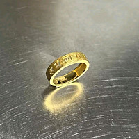 这款黄金戒指很适合男人戴