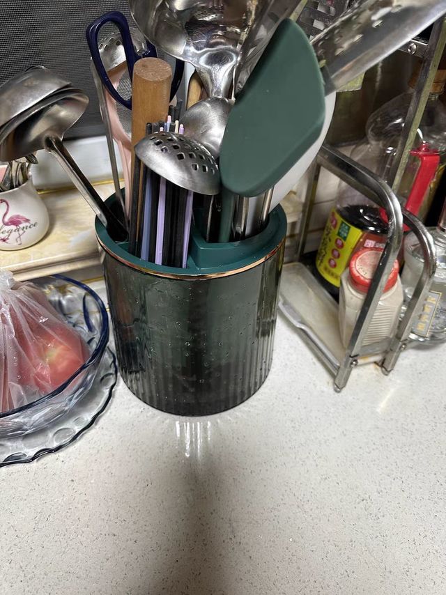 厨房宝藏转动一体收纳盒